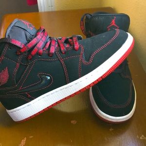 Black And Red Nike Jordan’s